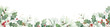 © ElenaMedvedeva - Watercolor Christmas border with green leaves. Banner for greeting cards, New year invitations, wedding. Hand painted pine tree branches, holly, red berries.