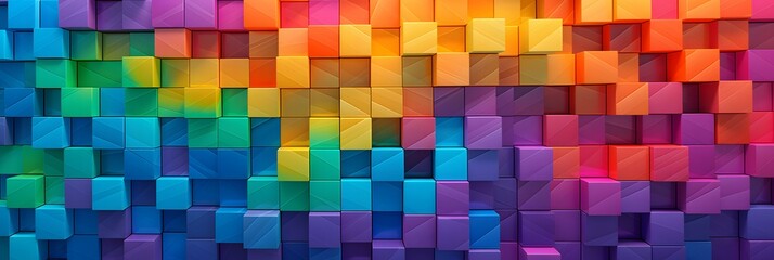 Wide screen colorful abstract wallpaper background design