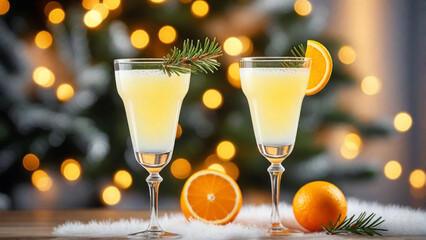 Poster - Christmas Mimosa Cocktail