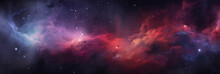 Beautiful Space Nebula Galaxy Wide Format Photo Background Material