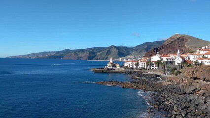 Wall Mural - The coast of Madeira island on a sunny warm day