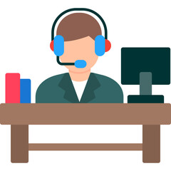 Sticker - Help Desk Icon