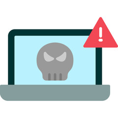 Sticker - Cyber Attack Icon