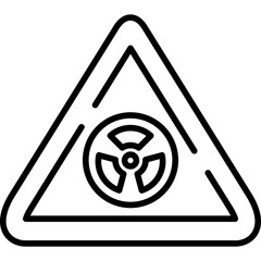 Radioactive Sign Icon