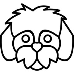 Sticker - Shih Tzu Icon