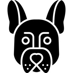 Wall Mural - French Bulldog Icon