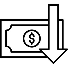 Sticker - Money Loss Icon