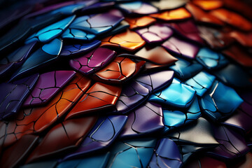 Poster - Snake skin abstract background texture semicircle. Beautiful background pattern texture for design . 