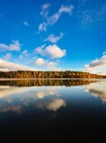 Fototapeta Tęcza - Jezioro Wadąg na Warmii