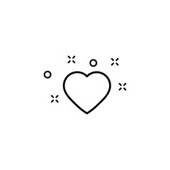 Aufkleber - heart icon. heart love symbol  vector