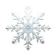 Christmas tracery white snowflake 3d, png, transparent background