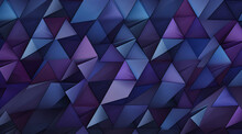 Abstract Purple Wallpaper Background With Geometric Shapes. Futuristic Looking Backdrop.