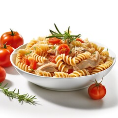 Wall Mural - Fusilli Pasta w Tomatoes