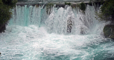 Sticker - Waterfall, Krka Natural Park, Near Sibenik in Damaltia, Croatia