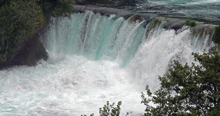 Sticker - Waterfall, Krka Natural Park, Near Sibenik in Damaltia, Croatia