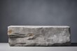 © valentina - raw stone pedestal in free form. minimalistic brutal concept for presentation