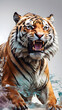 A realistic tiger are create by ai generative images