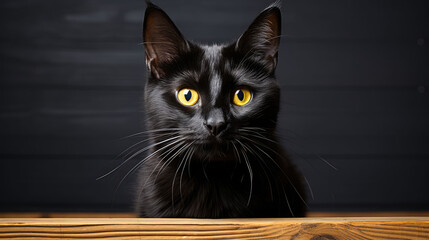 Black Cat Natural Colors, Background Image, Background For Banner, HD