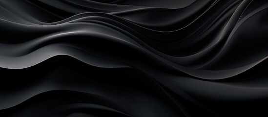 Poster - The abstract black wave pattern on the background creates an intriguing texture that adds depth to the fashion design resembling a work of art with its gradient of light and shadow perfect 