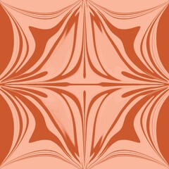 Wall Mural - Seamless pattern marble, orange tone, 