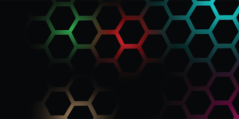 Wall Mural - hexagon Abstract. Embossed hexagons, honeycomb white background, light and shadow, vector abstract background modern. hexagon vector