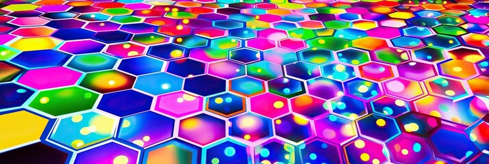 Aufkleber - abstract colorful neon background 