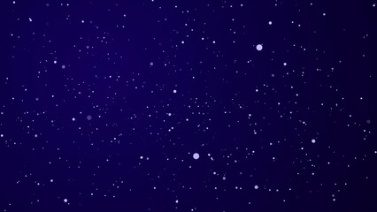 Poster - Dynamic wave of glowing particles. Digital technology background. Sparkling bright particles fly in space. Flickering particles with bokeh effect. 3d rendering. 4k animation.