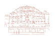 Hawa Mahal Jaipur India vector sketch city illustration line art sketch simple