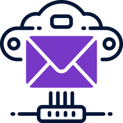 Poster - email dual tone icon. vector icon for your website, mobile, presentation, and logo design.