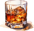 Whiskey Watercolor Clipart