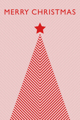 Wall Mural - Geometric Christmas tree. Abstract design. Vector illustration