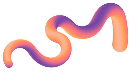 Aufkleber - Abstract trendy 3d wavy fluid background wallpaper. Colorful gradient color 3d fluid liquid wallpaper background. Abstract 3d landing page template. Website concept, flyer, brochure, banner background