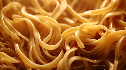 Sticker -  a close up of a pile of noodles with a lot of sauce on the top of the noodles and the noodles on the bottom of the noodles.  generative ai