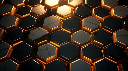 Wall Mural - Hexagons pattern