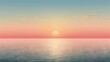© Anna - a large body of water with a sunset in the middle of the water and a few clouds in the sky.  generative ai