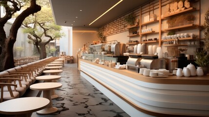 Poster - Tea drinks shop design.