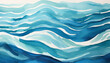 ocean water waves illustration blue wavy lines for copy space text teal lake wave flowing motion web banner sea foam watercolor effect backdrop pool water fun ripples cartoon hand painted touches