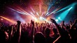 © Fred - Concert crowd with colorful stage lights and confetti