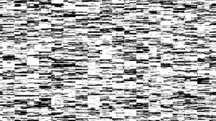 Fototapete - Glitch distorted TV texture, background. Modern effect of damaged screen. For game screens, web-sites, designs, banners, business and programs. 3d rendering.