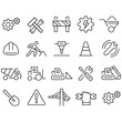 Under Construction Icons vector design