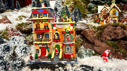 Christmas miniature land building