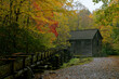 Mingus Mill in Great Smoky Mountains National Park in Autumn