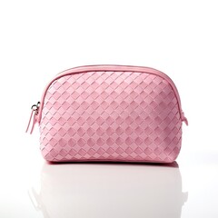 Wall Mural - Cosmetic Bag, Pink Makeup Case, Cosmetics Pouch, Fashionable Clutch, Closed Female Purse