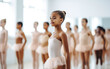 © Malchevska Studio - Black-skinned 7 years old ballerina in dance studio - ballet and dancer concept