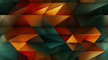 Wall Mural - abstract background with 3d triangles