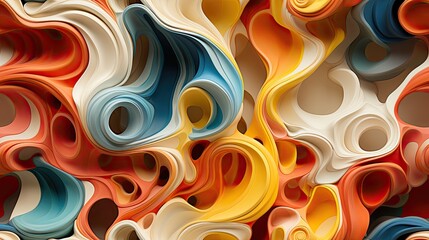 Wall Mural - abstract seamless background with circles