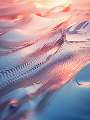 Wall Mural - ripple effects, evoking water or sound waves, subtle pastel gradients