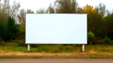 Fototapeta Na ścianę - blank billboard on the street