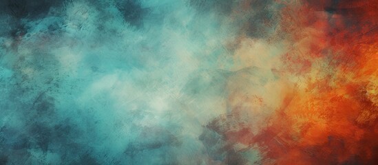 Poster - The abstract background design with a grunge texture and creative color concept gives a digital illustration a unique artistic flair making it perfect for a poster or wallpaper