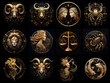 © Victoria - twelve signs of the zodiac. astrology